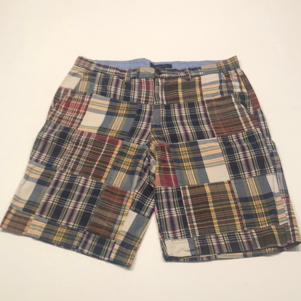 Tommy Hilfiger Madras/Plaid Shorts 34